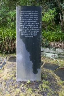 Deutscher Soldatenfriedhof Glencree: Gedicht von Stan O'Brien