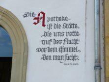 Inschrift in Zeil am Main